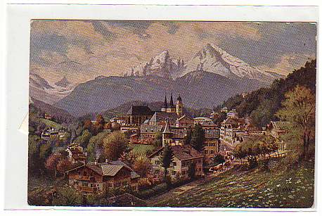 Berchtesgaden ,Künstler H.Treiber 1921 Berchtesgaden ,Künstler H.Treiber 1921