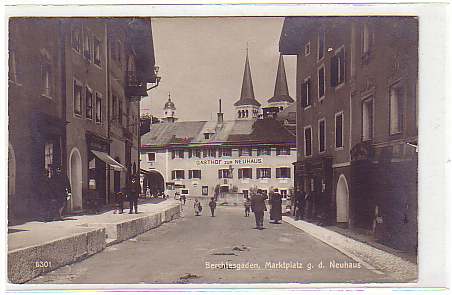Berchtesgaden ,Foto Karte vom Markt 1931 Berchtesgaden ,Foto Karte vom Markt 1931