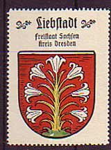 Liebstadt ,Kreis Pirna, Stadt-Wappen Liebstadt ,Kreis Pirna, Stadt-Wappen