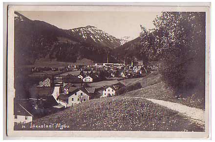 Immenstadt , Allgäu ,Foto Karte vor 1945 Immenstadt , Allgäu ,Foto Karte vor 1945