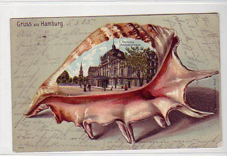 Hamburg Litho mit kleinbild 1905 Hamburg Litho mit kleinbild 1905
