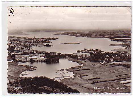 Schleswig in Holstein , Luftbild 1961 Schleswig in Holstein , Luftbild 1961