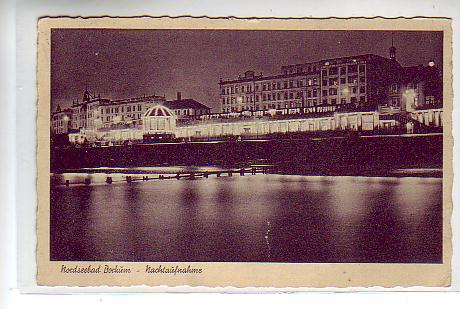 Nordseebad Borkum bei Nacht 1936