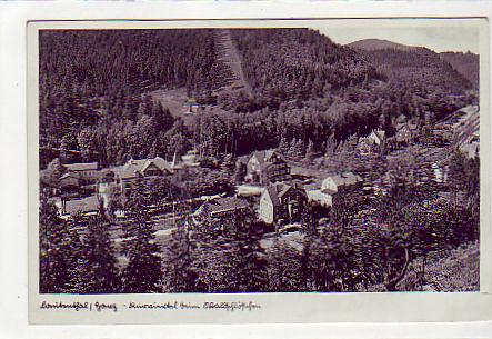 Lautenthal im Harz mit Eisenbahn-Line 1937 Lautenthal im Harz mit Eisenbahn-Line 1937