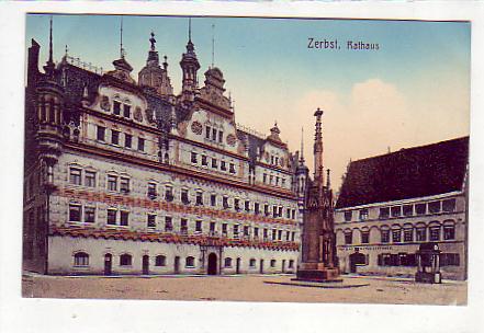 Zerbst , alte Ansichtskarten ,Rathaus ca 1915 Zerbst , alte Ansichtskarten ,Rathaus ca 1915