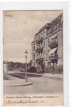 Kassel Mathilde Zimmer-Stiftung Töchterheim 1912 Kassel Mathilde Zimmer-Stiftung Töchterheim 1912