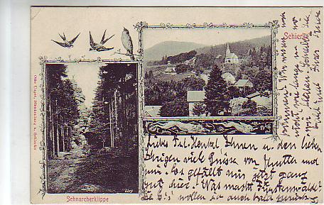 Schierke im Harz mit Schnarcherklippe vor 1907