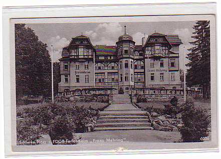 Schierke im Harz Erholungsheim Franz Mehring 1954 Schierke im Harz Erholungsheim Franz Mehring 1954