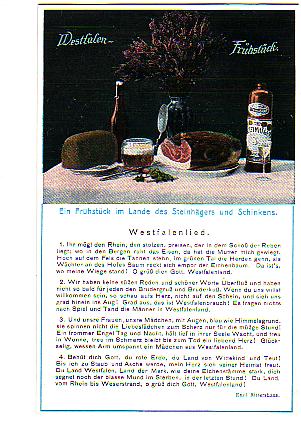 Hagen in Westfalen ,Schinken Werbung vor 1945 Hagen in Westfalen ,Schinken Werbung vor 1945