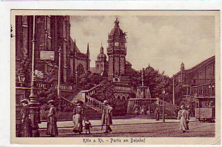 Köln am Rhein Partie am Bahnhof 1927 Köln am Rhein Partie am Bahnhof 1927