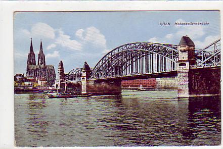 Köln am Rhein Hohenzollernbrücke Köln am Rhein Hohenzollernbrücke