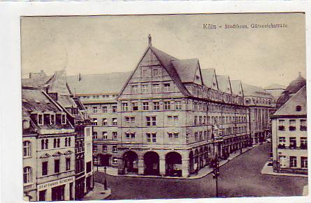 Köln am Rhein Stadthaus 1916 Köln am Rhein Stadthaus 1916