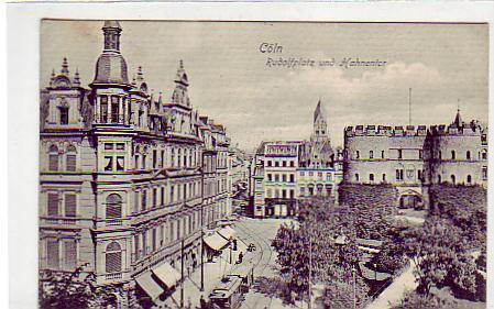 Köln am Rhein Rudolfplatz ca 1915 Köln am Rhein Rudolfplatz ca 1915