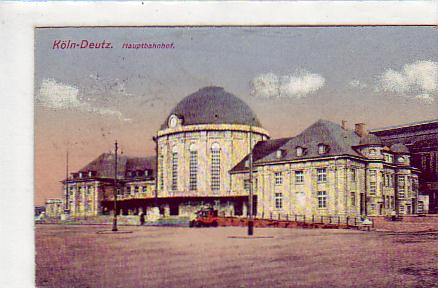 Köln-Deutz am Rhein Bahnhof 1917 Köln-Deutz am Rhein Bahnhof 1917