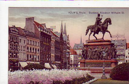 Köln am Rhein Kaiser Wilhelm Denkmal ca 1917 Köln am Rhein Kaiser Wilhelm Denkmal ca 1917