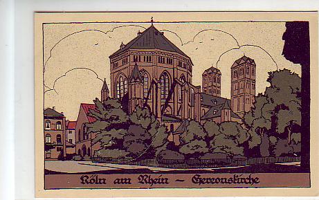 Köln am Rhein Steindruck ca 1920 Köln am Rhein Steindruck ca 1920