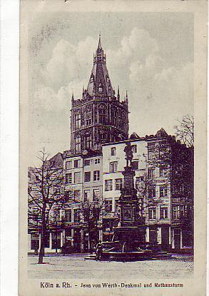 Köln am Rhein Rathausturm Köln am Rhein Rathausturm