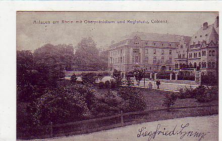 Koblenz,Coblenz am Rhein Oberpräsidium 1918 Koblenz,Coblenz am Rhein Oberpräsidium 1918
