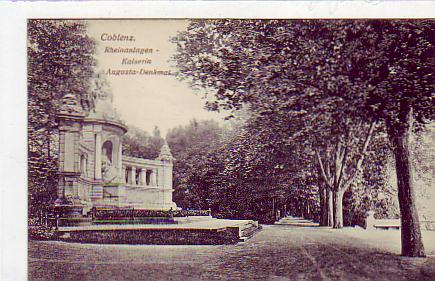Koblenz am Rhein Kaiserin Augusta Denkmal 1918 Koblenz am Rhein Kaiserin Augusta Denkmal 1918