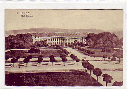 Koblenz am Rhein Schloss 1917 Koblenz am Rhein Schloss 1917