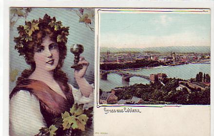 Koblenz am Rhein Wein , Trachten ca 1910 Koblenz am Rhein Wein , Trachten ca 1910