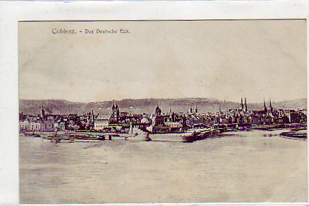 Koblenz am Rhein Das Deutsche Eck ca 1910 Koblenz am Rhein Das Deutsche Eck ca 1910