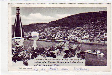 Koblenz Wein Werbung 1955 Koblenz Wein Werbung 1955