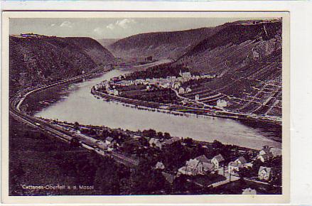 Cattenes-Oberfell an der Mosel Bahnhof ,Eisenbahn-Line 1935 Cattenes-Oberfell an der Mosel Bahnhof ,Eisenbahn-Line 1935