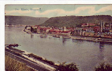 Boppard am Rhein , Eisenbahn Line 1918 Boppard am Rhein , Eisenbahn Line 1918