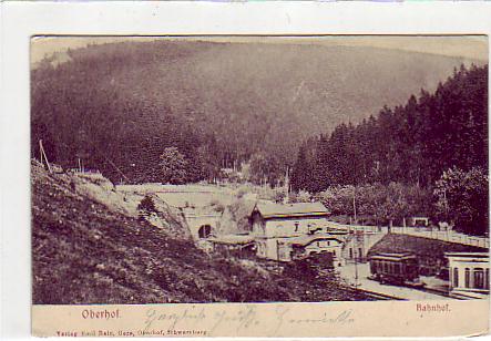 Oberhof in Thüringen Bahnhof,Eisenbahn 1903 Oberhof in Thüringen Bahnhof,Eisenbahn 1903