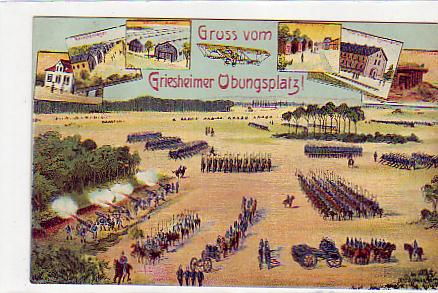 Gruss vom Grieheimer Übungsplatz bei Darmstadt 1913 Gruss vom Grieheimer Übungsplatz bei Darmstadt 1913