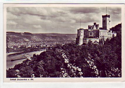 Rüdesheim im Rheingau Schloss Stolzenfels 1939 Rüdesheim im Rheingau Schloss Stolzenfels 1939