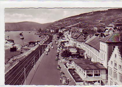 Rüdesheim im Rheingau Raddampfer ca 1960 Rüdesheim im Rheingau Raddampfer ca 1960