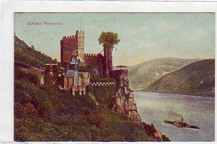 Rüdesheim im Rheingau Schloss Rheinstein 1908 Rüdesheim im Rheingau Schloss Rheinstein 1908