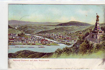 Rüdesheim im Rheingau Nationaldenkmal 1906 Rüdesheim im Rheingau Nationaldenkmal 1906