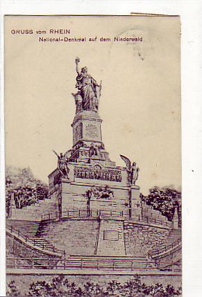 Rüdesheim im Rheingau Nationaldenkmal 1907 Rüdesheim im Rheingau Nationaldenkmal 1907