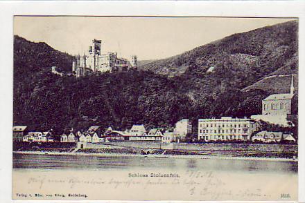 Rüdesheim im Rheingau Schloss Stolzenfels 1902 Rüdesheim im Rheingau Schloss Stolzenfels 1902