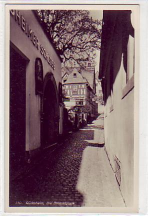 Rüdesheim im Rheingau Drosselgasse vor 1945 Rüdesheim im Rheingau Drosselgasse vor 1945