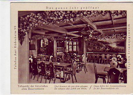 Rüdesheim im Rheingau alte Bauernschänke vor 1945 Rüdesheim im Rheingau alte Bauernschänke vor 1945