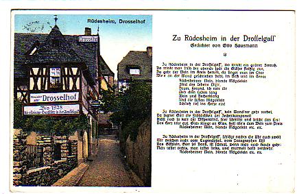 Rüdesheim im Rheingau Drosselhof 1935 Rüdesheim im Rheingau Drosselhof 1935