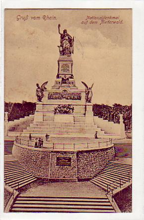 Rüdesheim im Rheingau Nationladenkmal 1915 Rüdesheim im Rheingau Nationladenkmal 1915