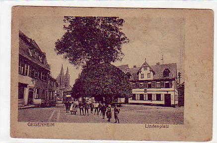Geisenheim am Rhein Lindenplatz ca 1925 Geisenheim am Rhein Lindenplatz ca 1925