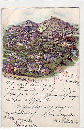 Bad Nauheim Litho 1898 Bad Nauheim Litho 1898