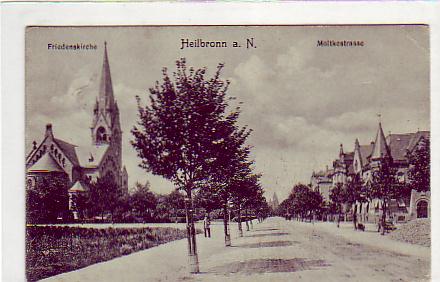 Heilbronn am Neckar Moltkestrasse 1914 Heilbronn am Neckar Moltkestrasse 1914