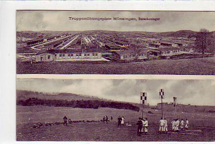 Truppenübungsplatz Münsingen Barackenlager,Militär Feldpost 1915 Truppenübungsplatz Münsingen Barackenlager,Militär Feldpost 1915