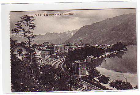 Zell am See mit Eisenbahn 1911 , Österreich Zell am See mit Eisenbahn 1911 , Österreich