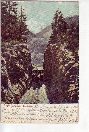Brünigbahn Bergbahn Passhöhe 1904 Schweiz Brünigbahn Bergbahn Passhöhe 1904 Schweiz