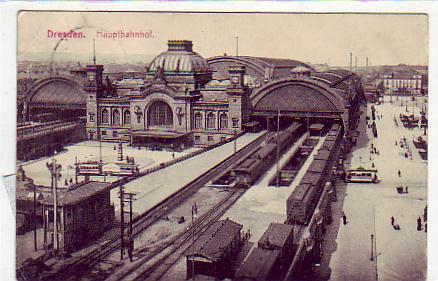 Dresden Bahnhof Eisenbahn 1912 Dresden Bahnhof Eisenbahn 1912