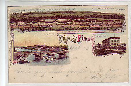 Pirna an der Elbe Litho Kaserne Artillerie-Regiment 28 Pirna an der Elbe Litho Kaserne Artillerie-Regiment 28