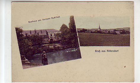 Rödersdorf bei Goschitz Löma Schleiz Zeulenroda mit Gasthaus Hermann Bucklitsch ca 1910 Rödersdorf bei Goschitz Löma Schleiz Zeulenroda mit Gasthaus Hermann Bucklitsch ca 1910